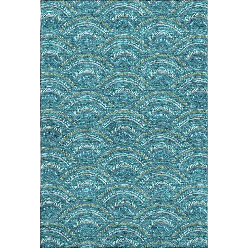 Mayfield AMF984 Teal 3' x 5' Rug