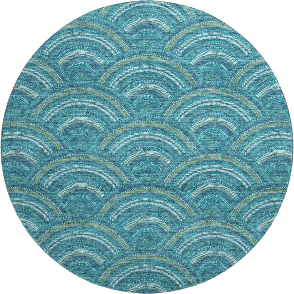 Mayfield AMF984 Teal 8' x 8' Rug