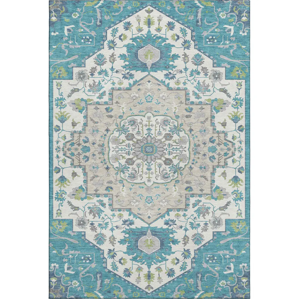 Mayfield AMF985 Teal 10' x 14' Rug