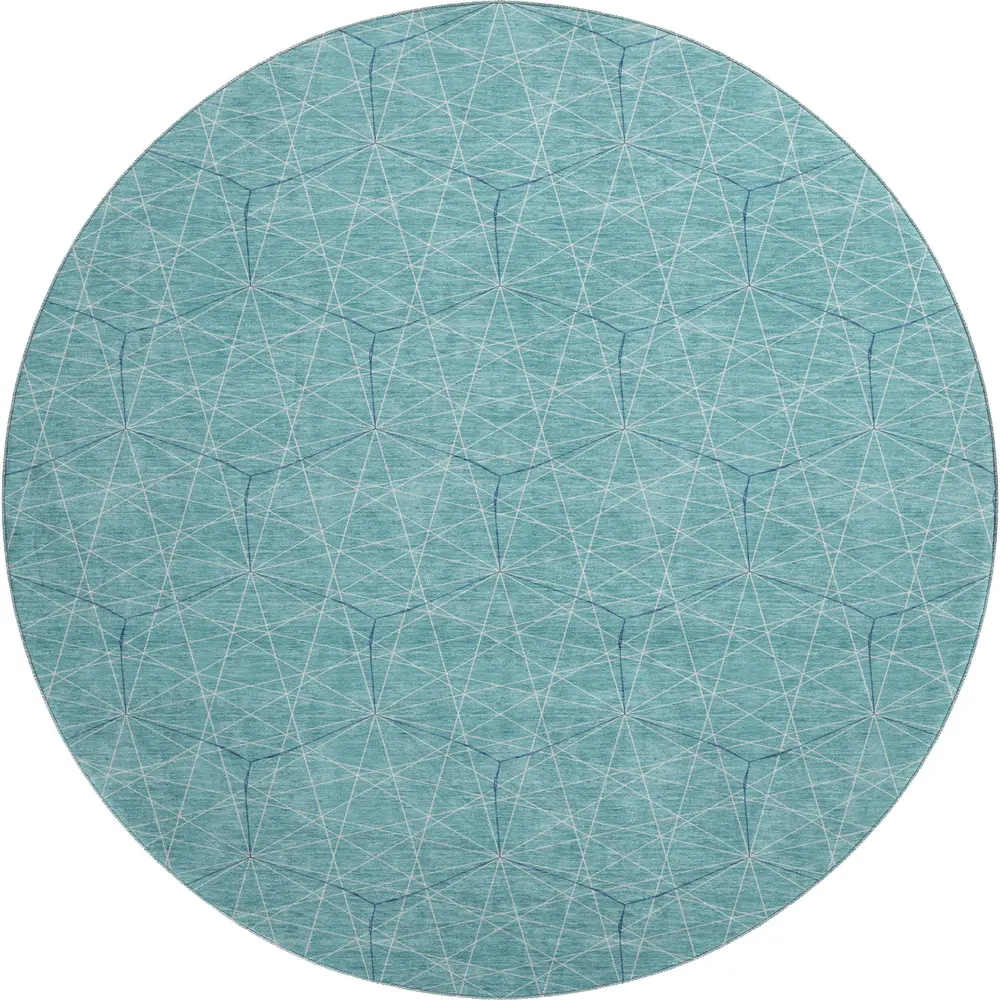 Mayfield AMF987 Teal 8' x 8' Rug