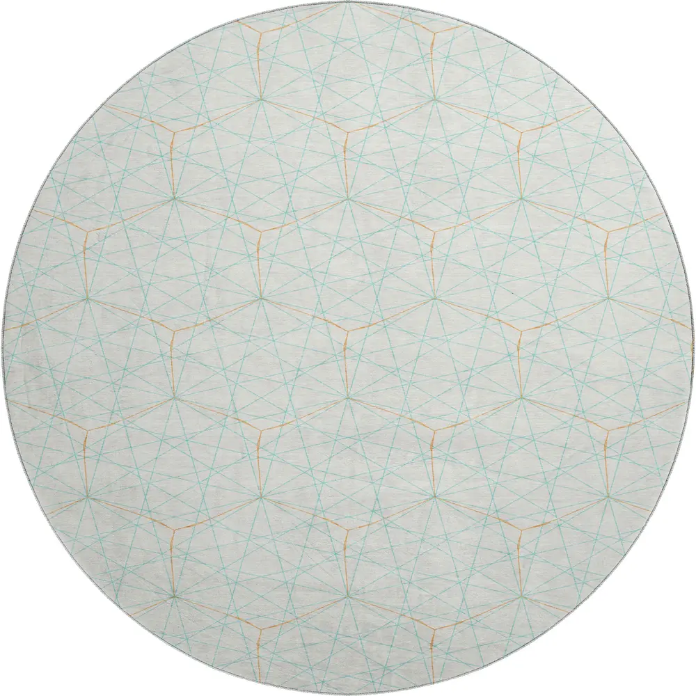 Mayfield AMF987 White 8' x 8' Rug