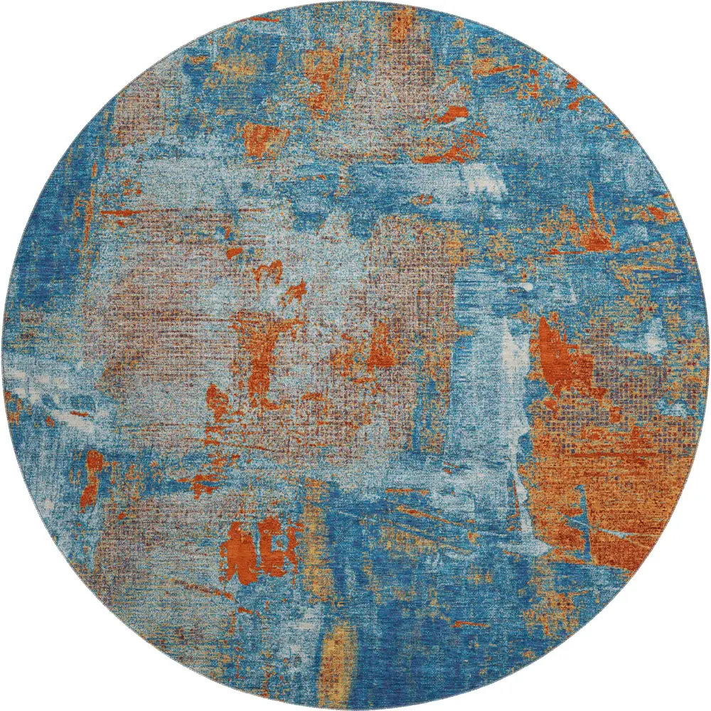 Mayfield AMF989 Navy 8' x 8' Rug