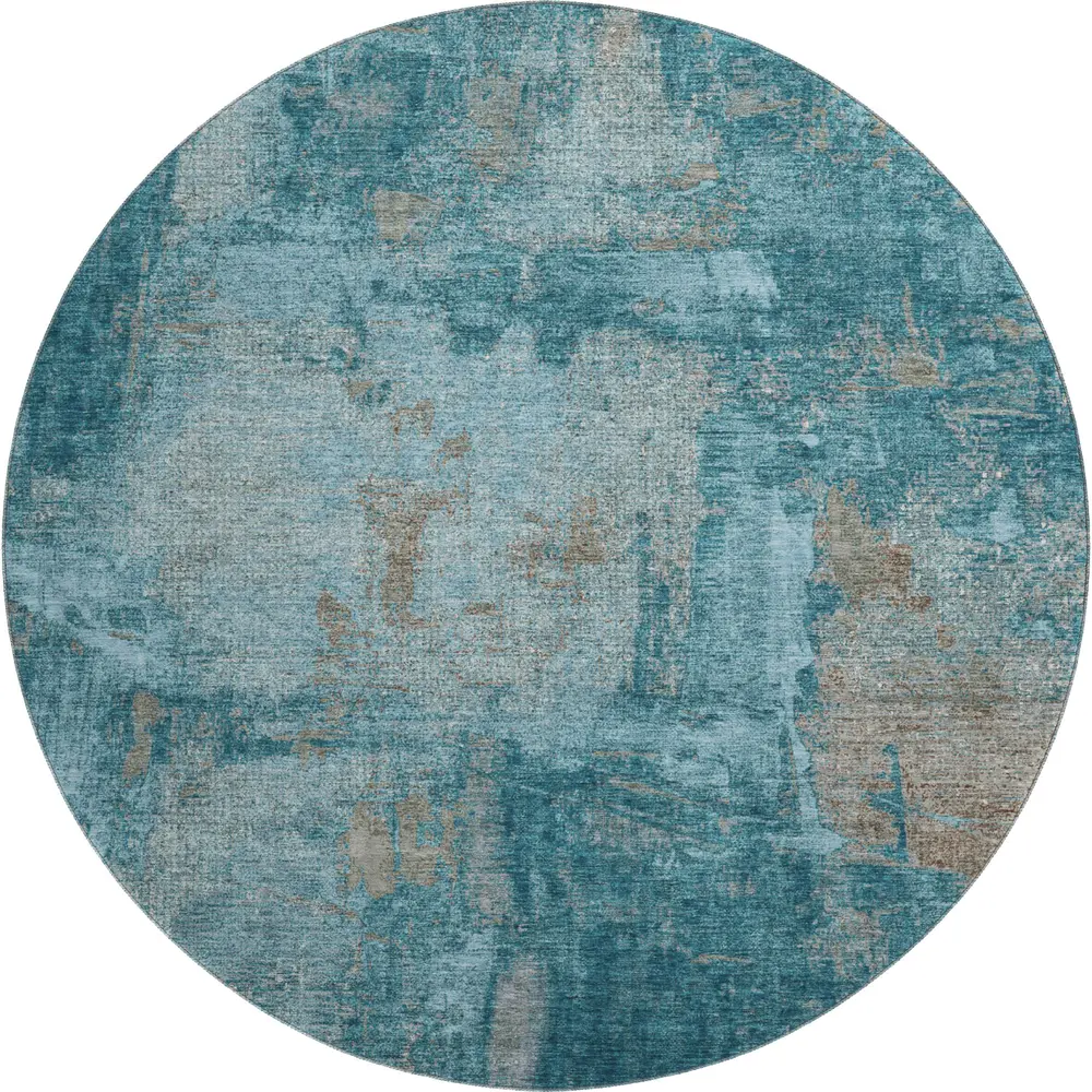 Mayfield AMF989 Teal 8' x 8' Rug