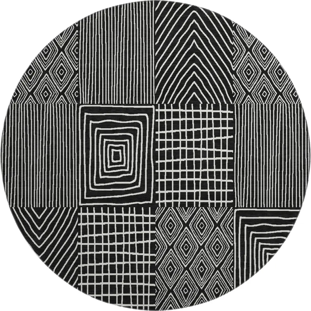 Mayfield AMF990 Black 8' x 8' Rug