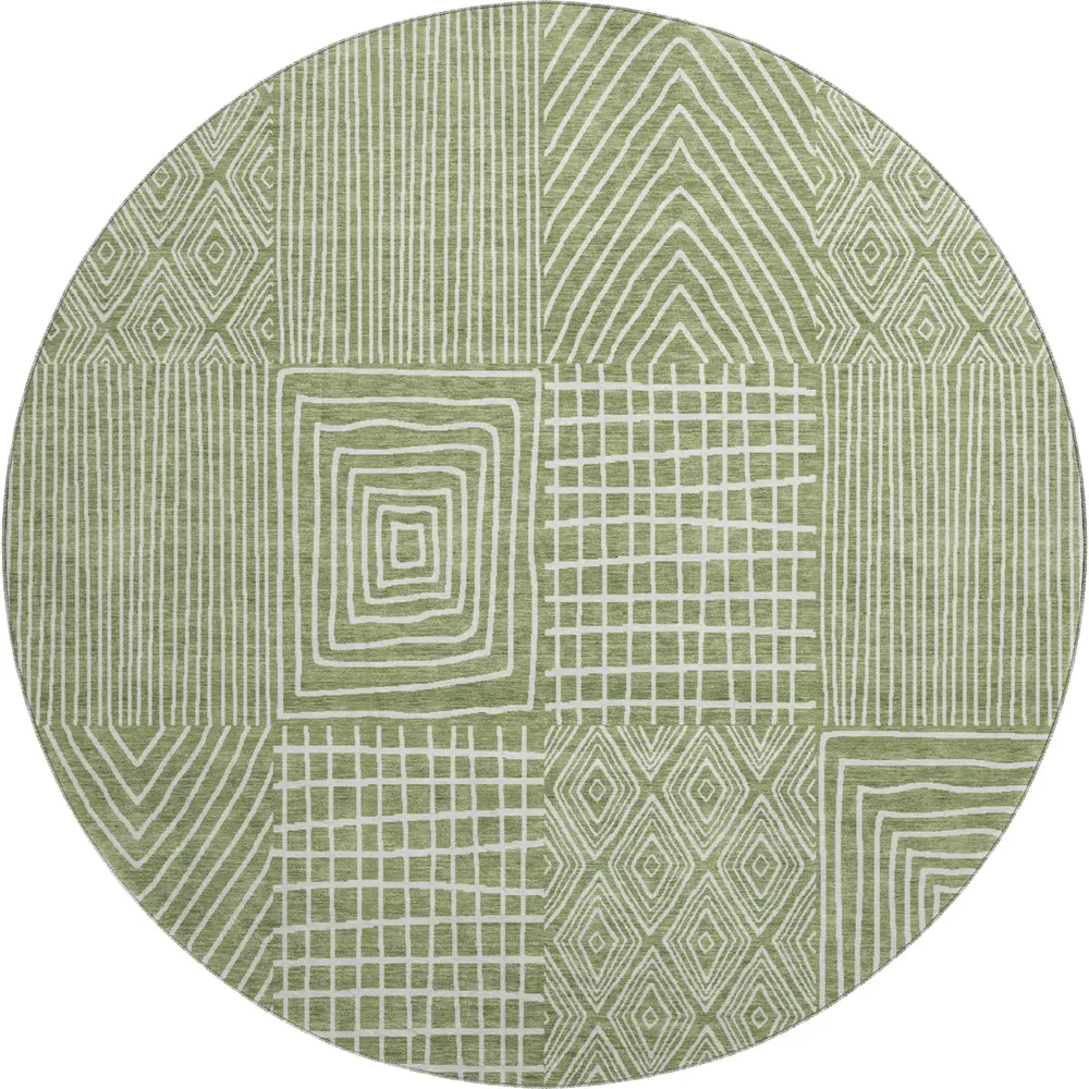 Mayfield AMF990 Green 8' x 8' Rug