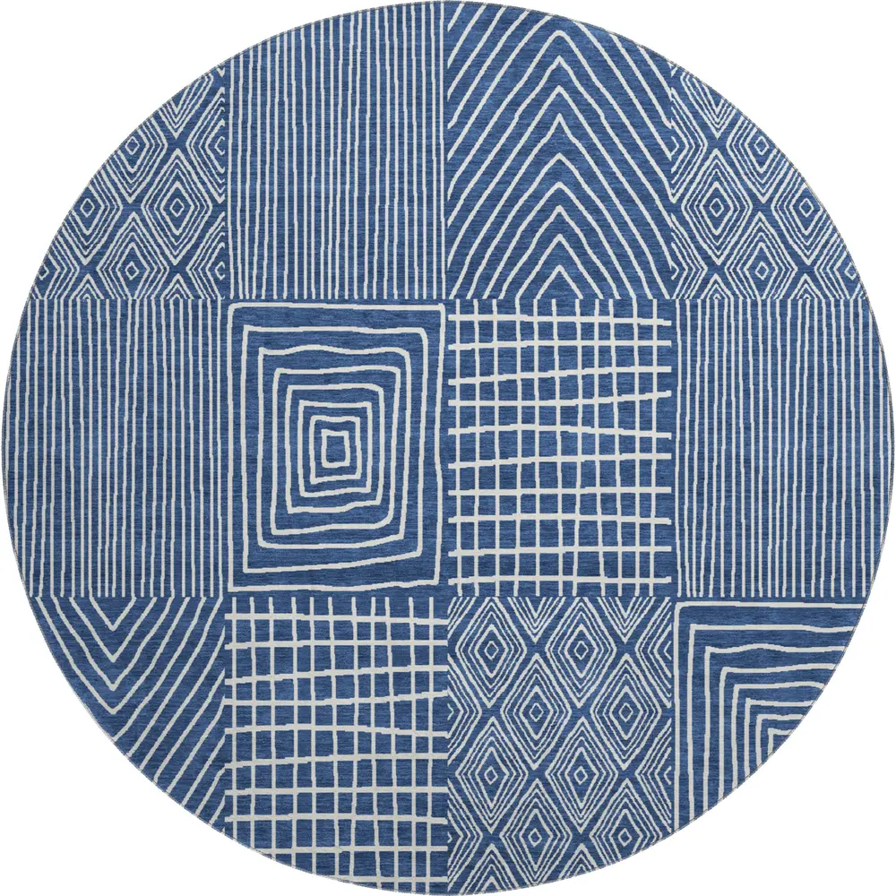 Mayfield AMF990 Navy 8' x 8' Rug