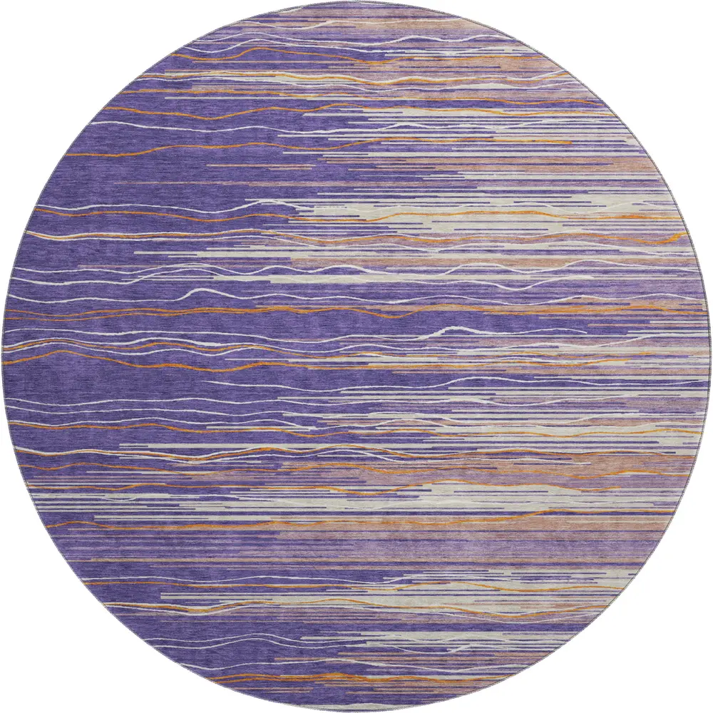 Mayfield AMF996 Purple 8' x 8' Rug