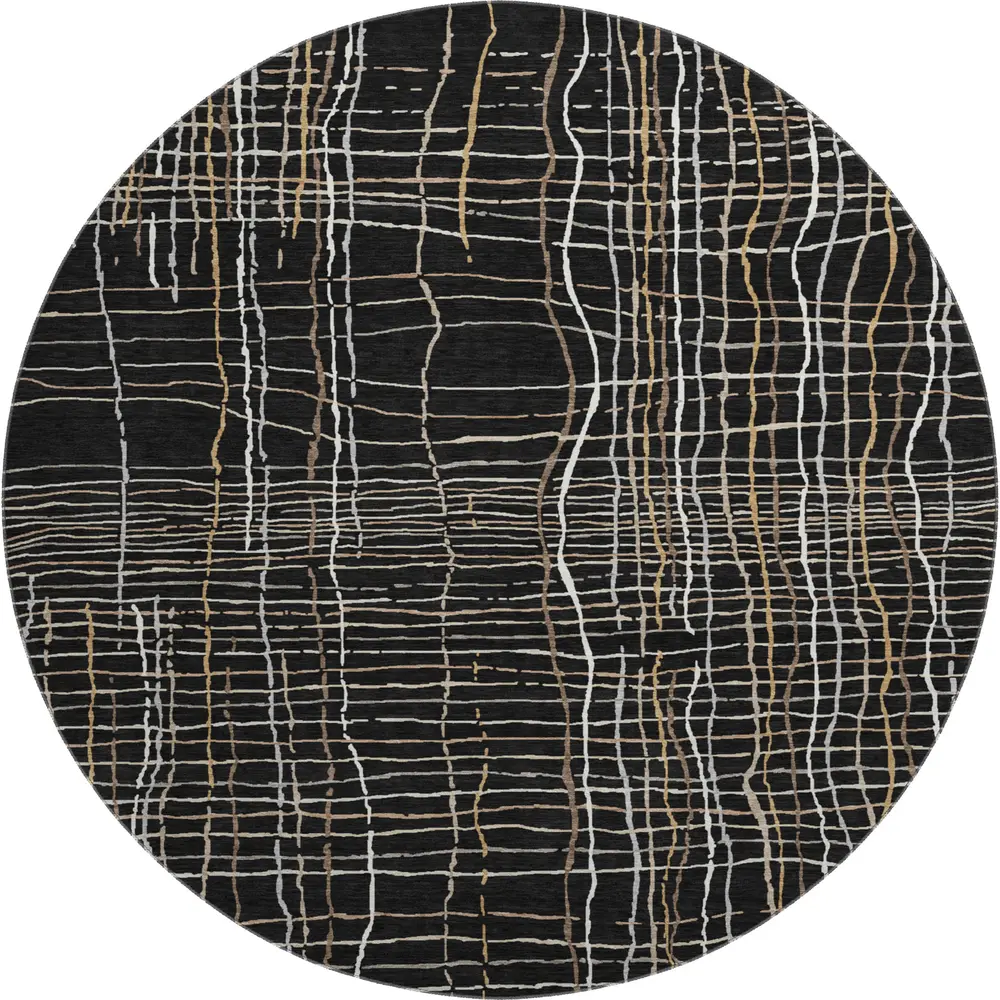 Mayfield AMF998 Black 8' x 8' Rug