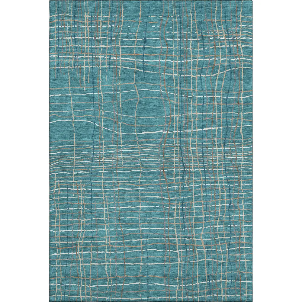 Mayfield AMF998 Teal 9' x 12' Rug