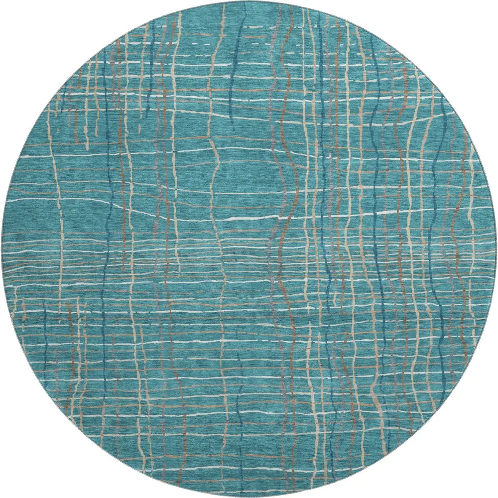 Mayfield AMF998 Teal 8' x 8' Rug