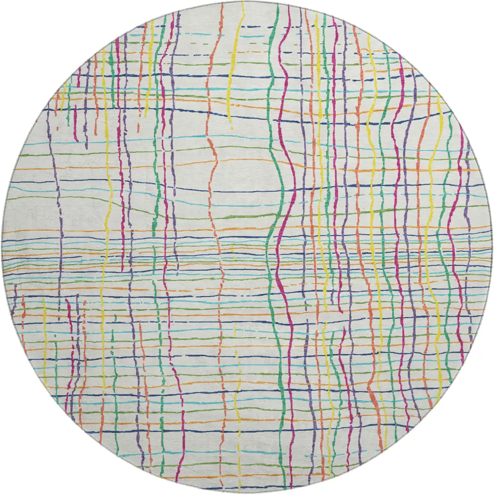 Mayfield AMF998 White 8' x 8' Rug