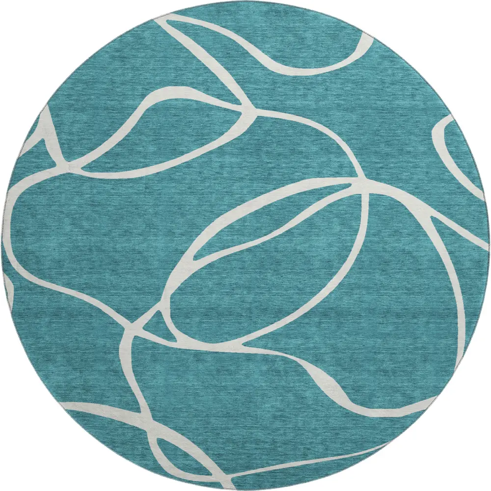 Mayfield AMF999 Teal 8' x 8' Rug