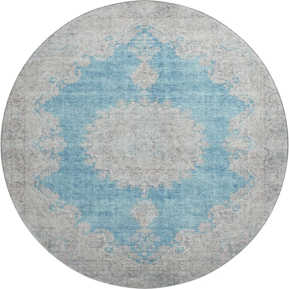 Mayfield AMF1003 Teal 8' x 8' Rug