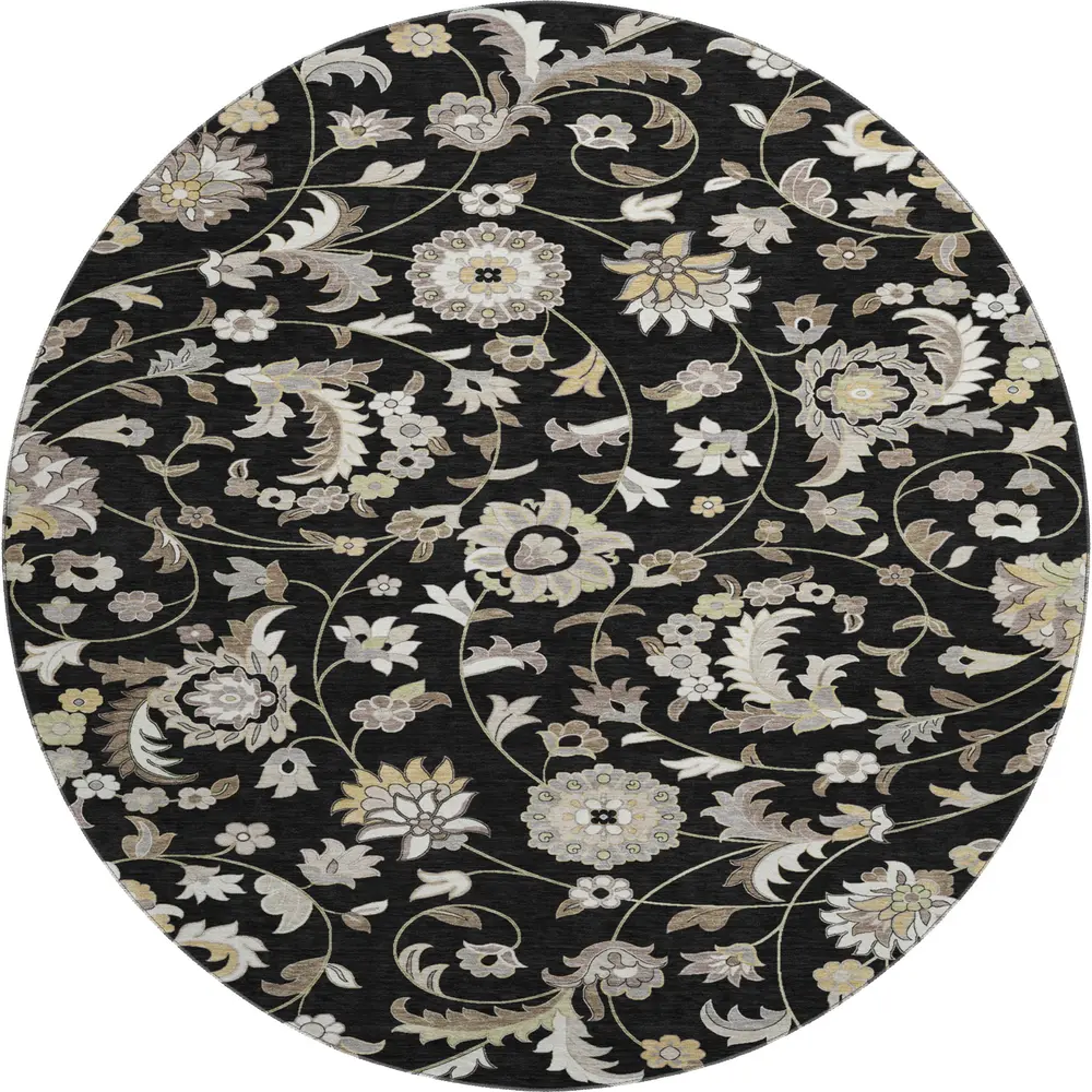 Mayfield AMF1006 Black 8' x 8' Rug