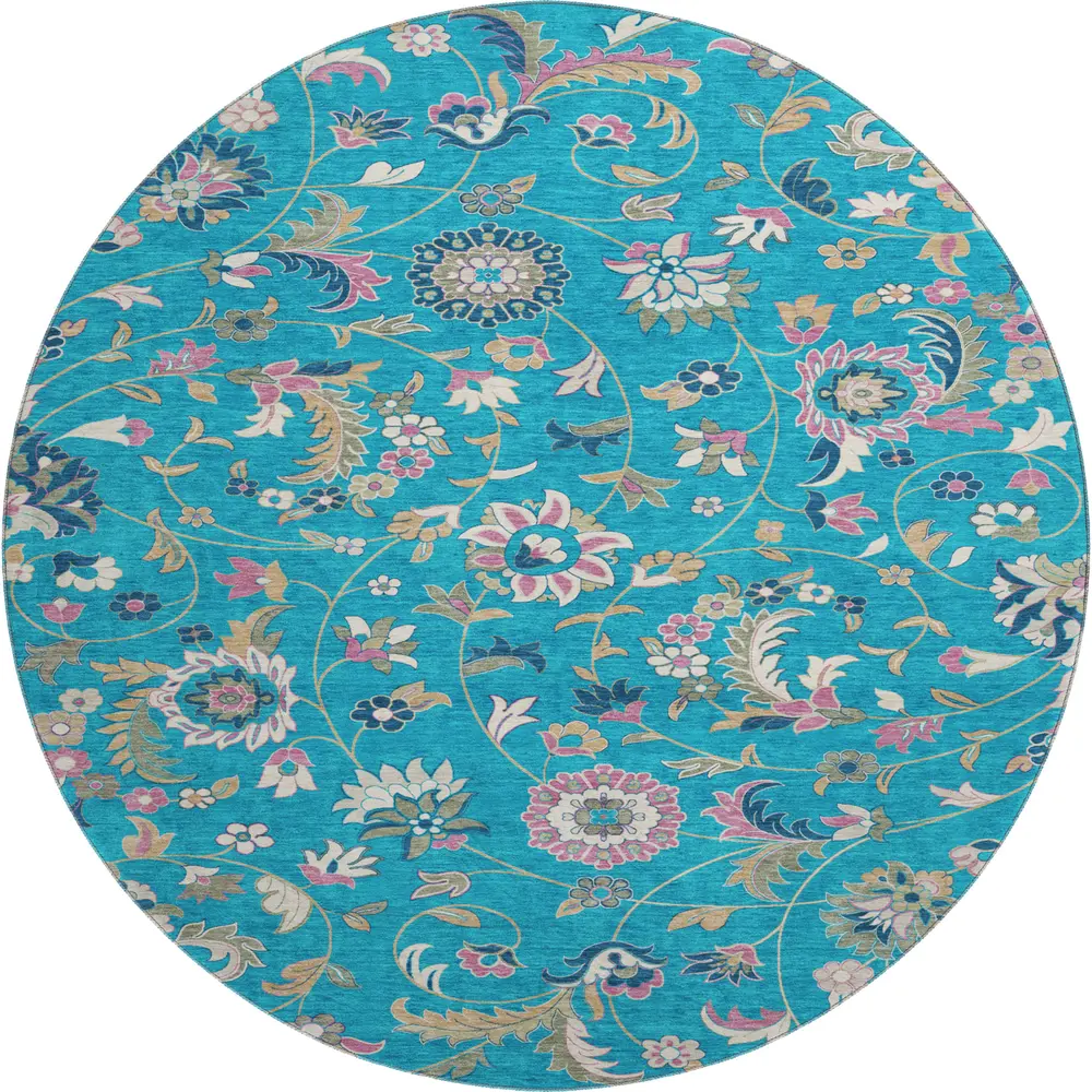 Mayfield AMF1006 Teal 8' x 8' Rug