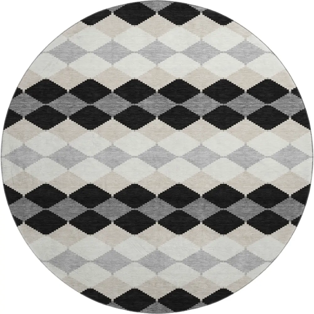 Mayfield AMF1007 Black 8' x 8' Rug