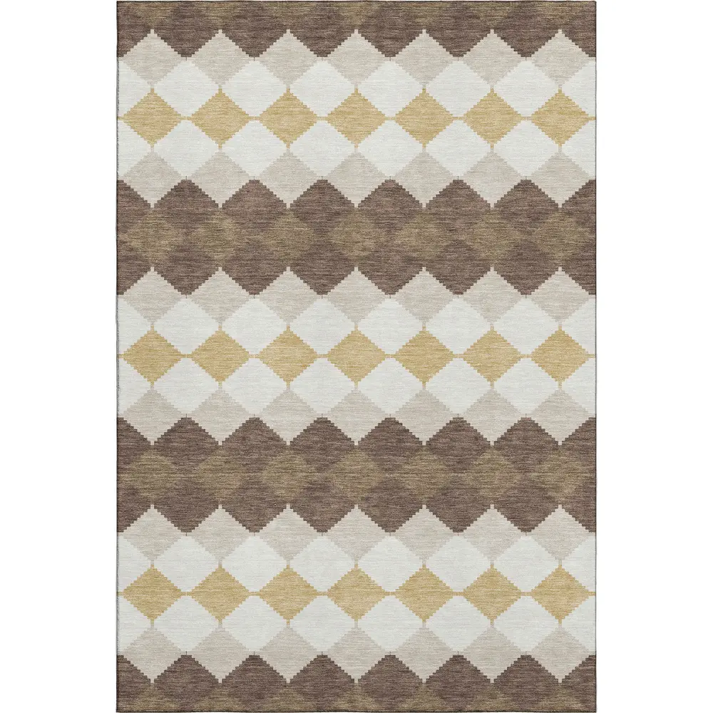 Mayfield AMF1007 Brown 3' x 5' Rug