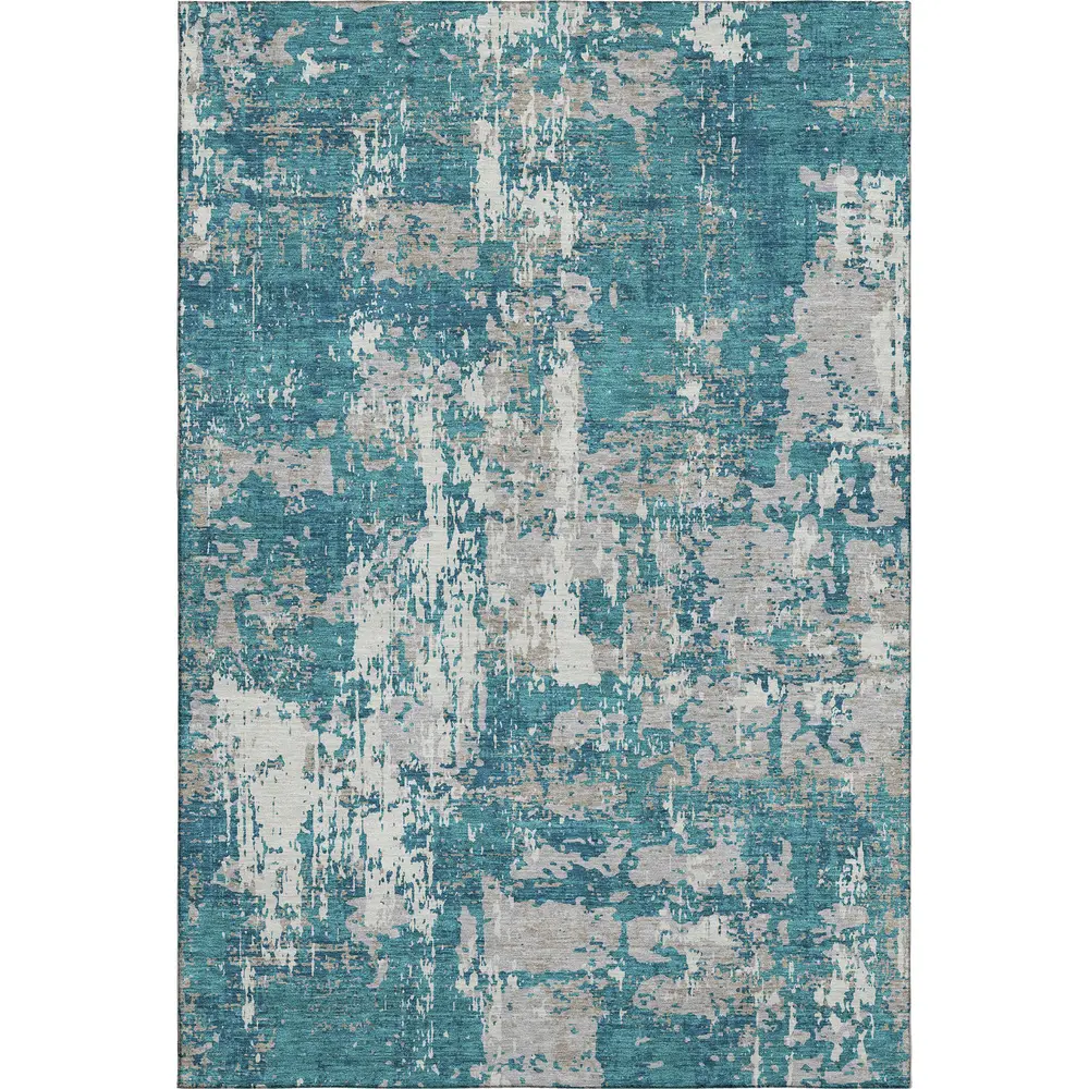 Mayfield AMF1008 Teal 10' x 14' Rug