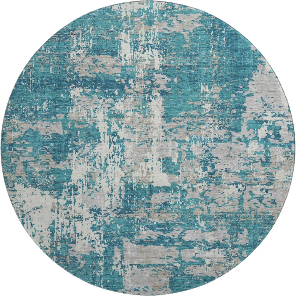 Mayfield AMF1008 Teal 8' x 8' Rug