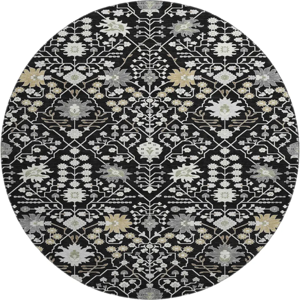 Mayfield AMF1009 Black 8' x 8' Rug
