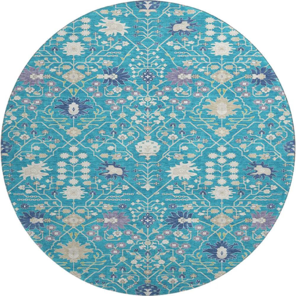 Mayfield AMF1009 Teal 8' x 8' Rug