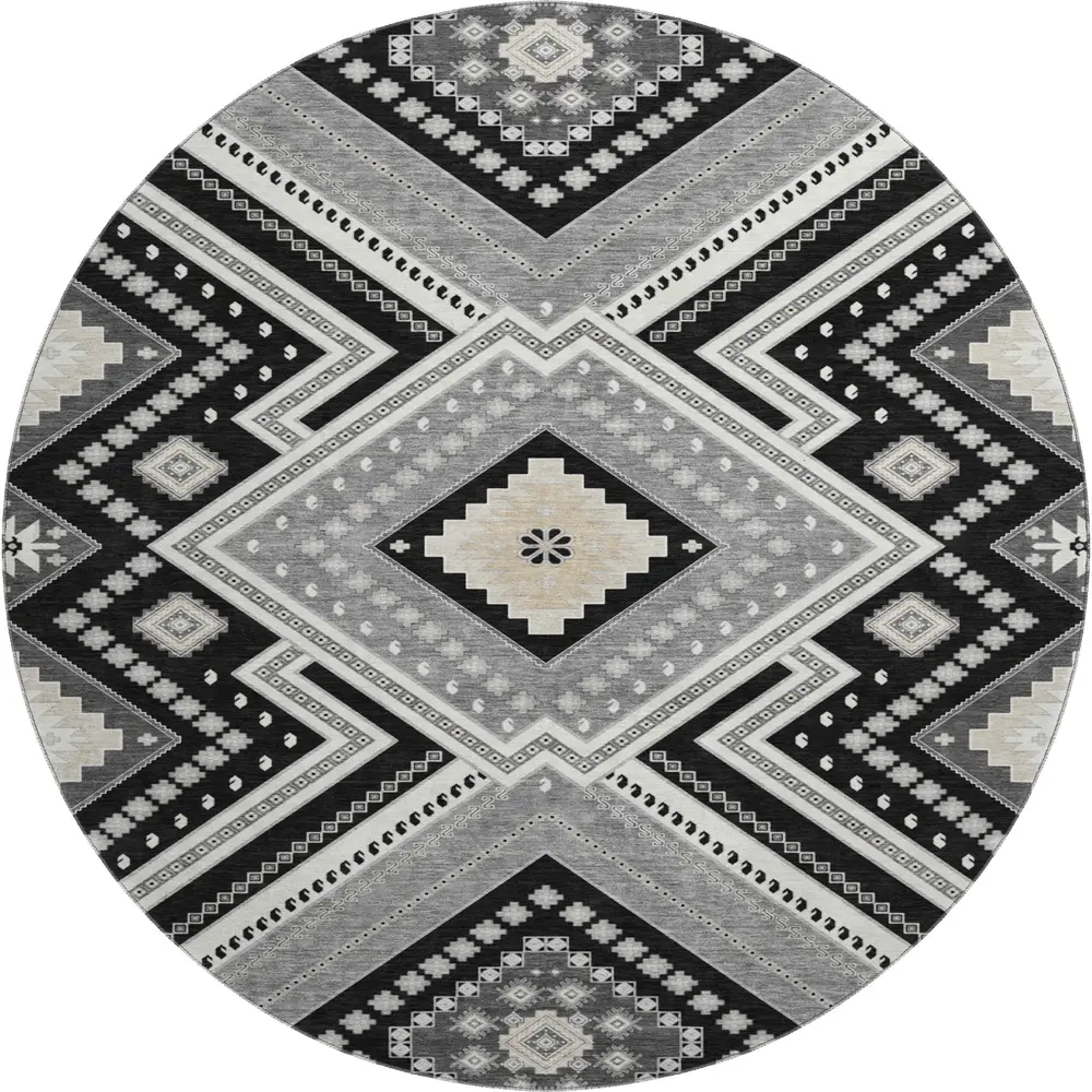 Mayfield AMF1010 Black 8' x 8' Rug
