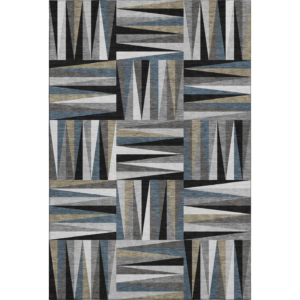Mayfield AMF1012 Black 3' x 5' Rug