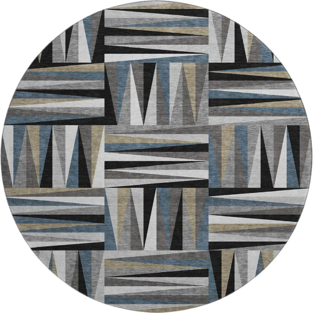 Mayfield AMF1012 Black 8' x 8' Rug