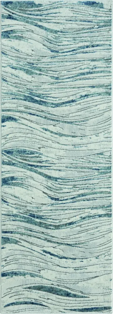 United Weavers Orion Evangeline Blue Runner Rug 2'7