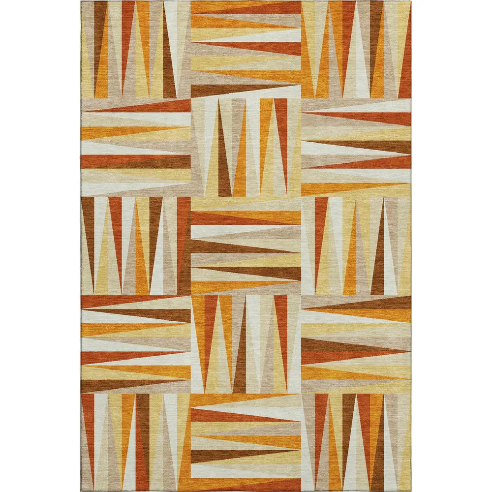 Mayfield AMF1012 Orange 3' x 5' Rug