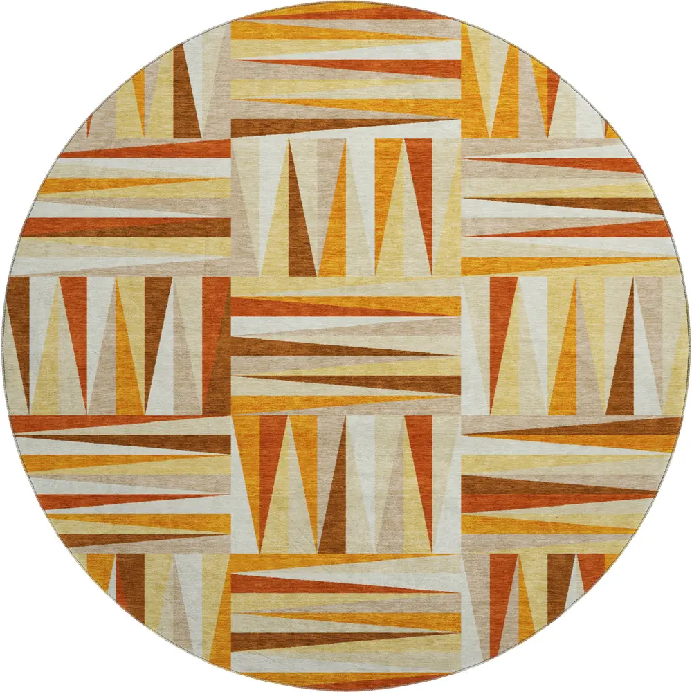 Mayfield AMF1012 Orange 8' x 8' Rug