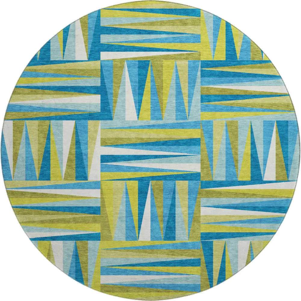 Mayfield AMF1012 Teal 8' x 8' Rug