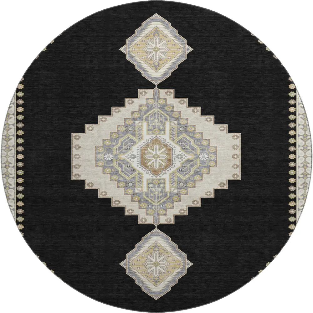 Mayfield AMF1014 Black 8' x 8' Rug