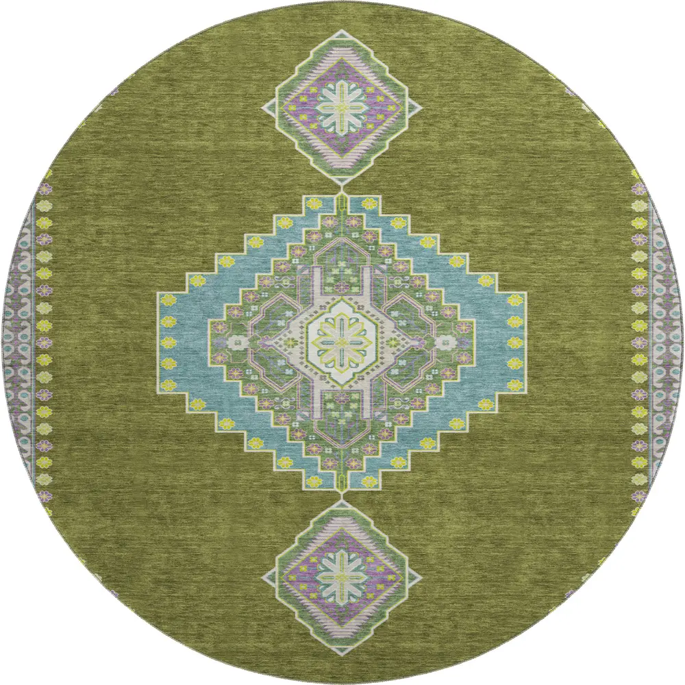 Mayfield AMF1014 Olive 8' x 8' Rug