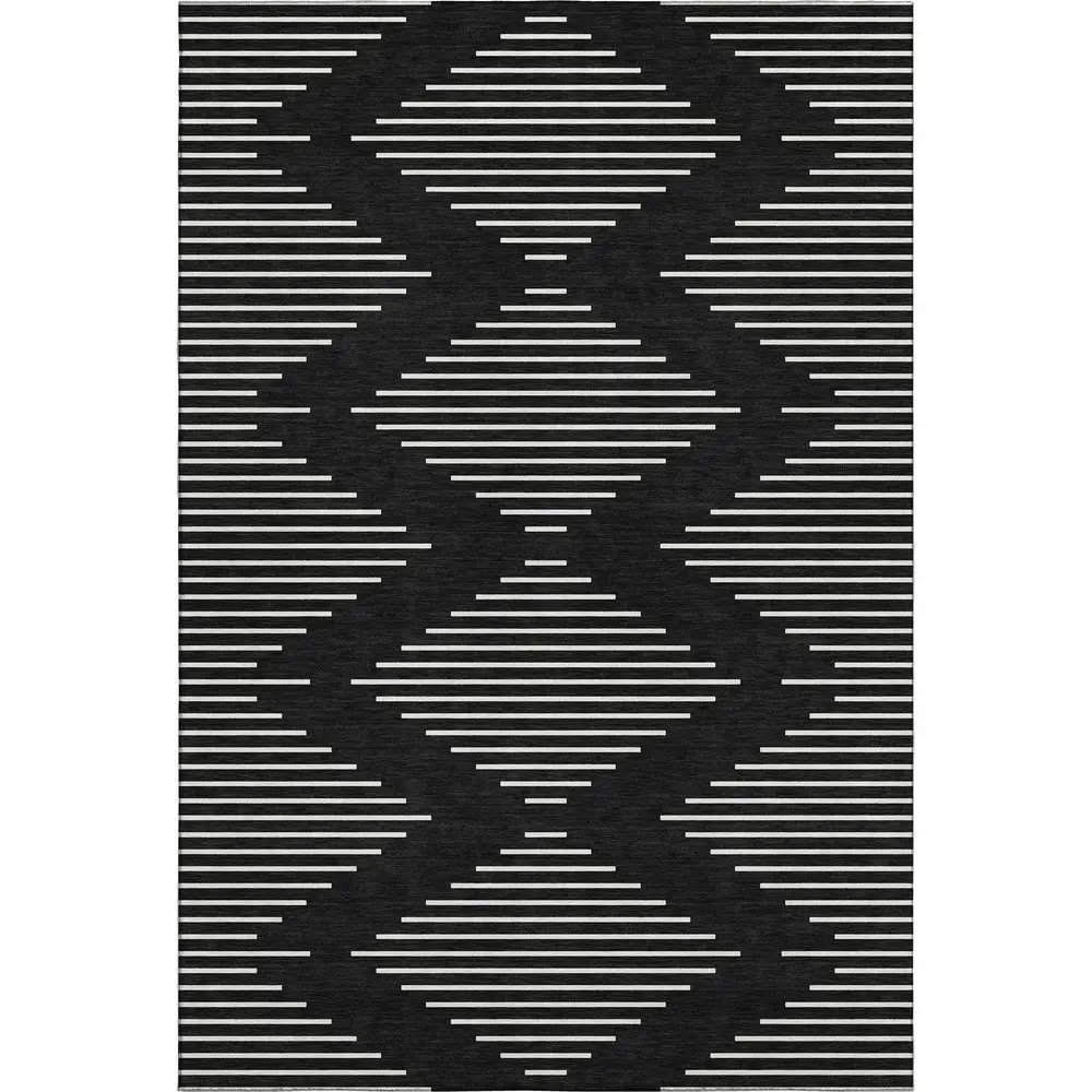 Mayfield AMF1016 Black 3' x 5' Rug
