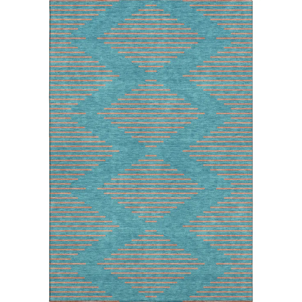 Mayfield AMF1017 Teal 10' x 14' Rug