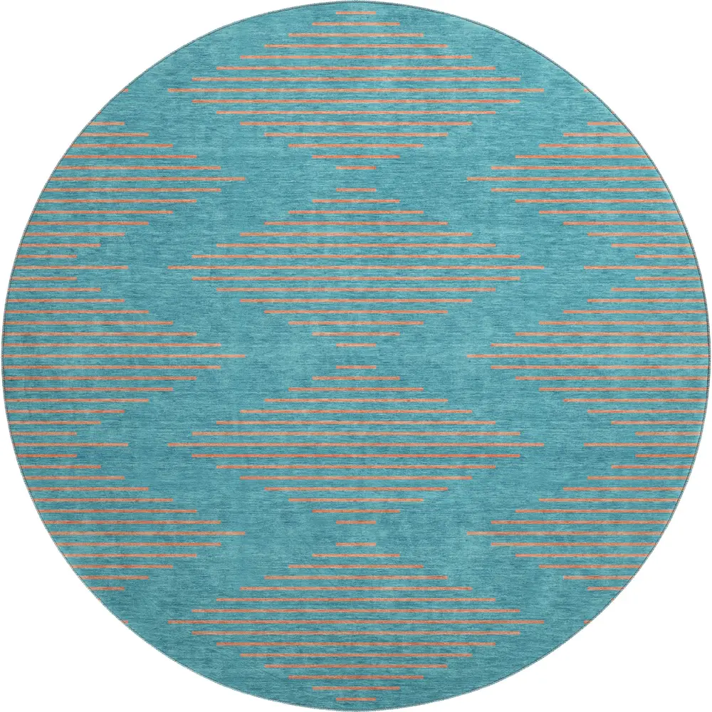 Mayfield AMF1017 Teal 8' x 8' Rug