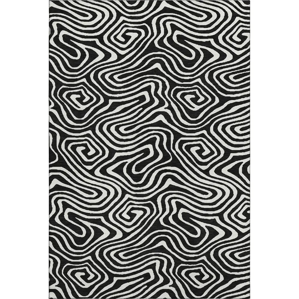 Mayfield AMF1020 Black 3' x 5' Rug