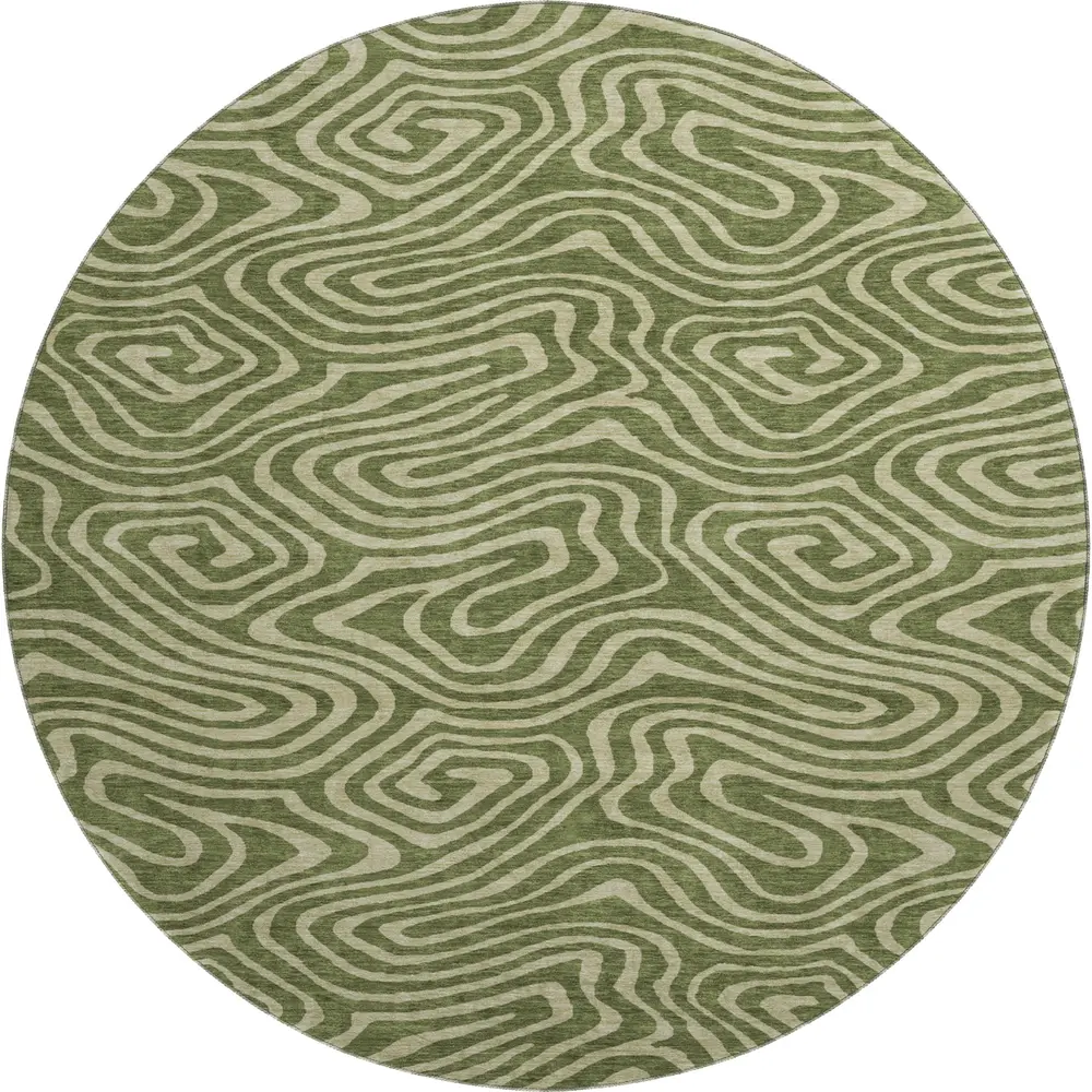Mayfield AMF1020 Olive 8' x 8' Rug