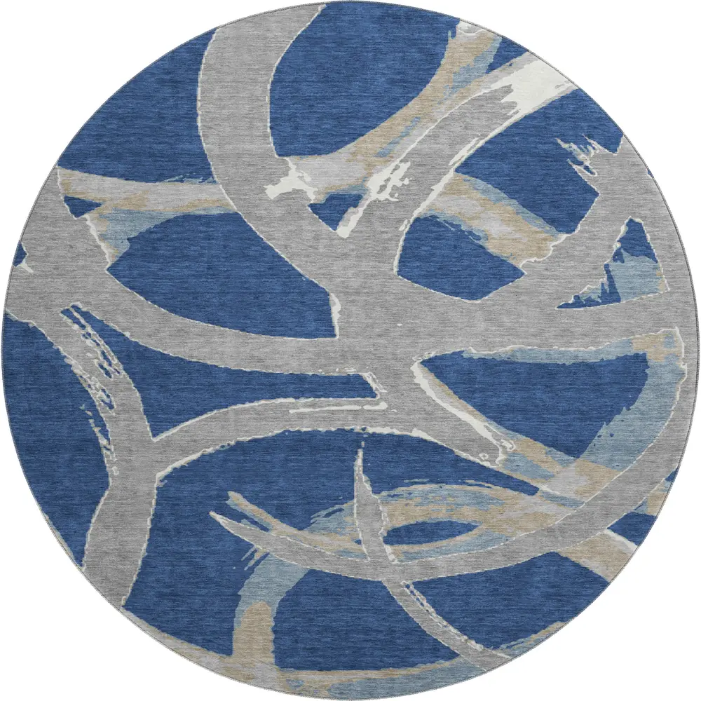 Mayfield AMF1022 Navy 8' x 8' Rug