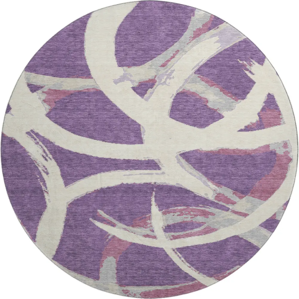 Mayfield AMF1022 Purple 8' x 8' Rug