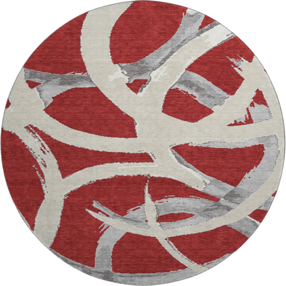 Mayfield AMF1022 Red 8' x 8' Rug