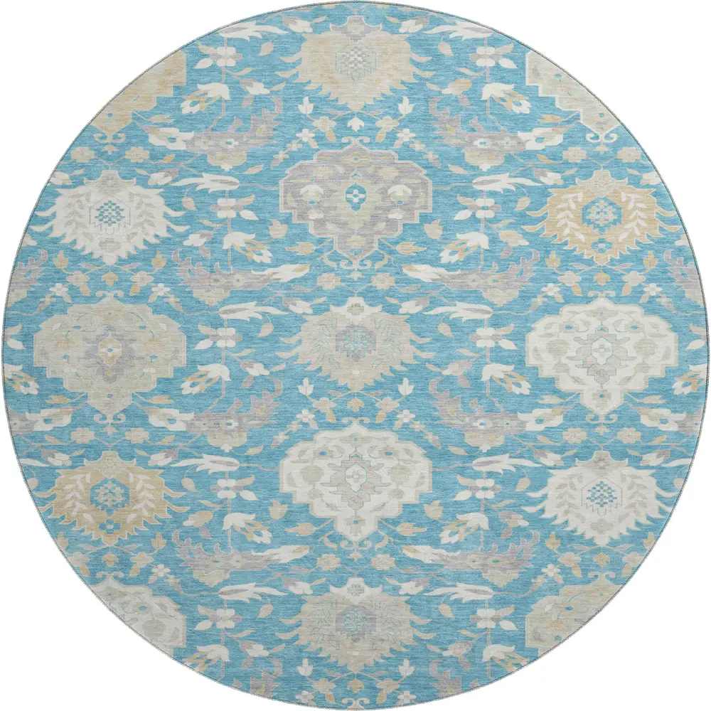 Mayfield AMF1026 Teal 8' x 8' Rug