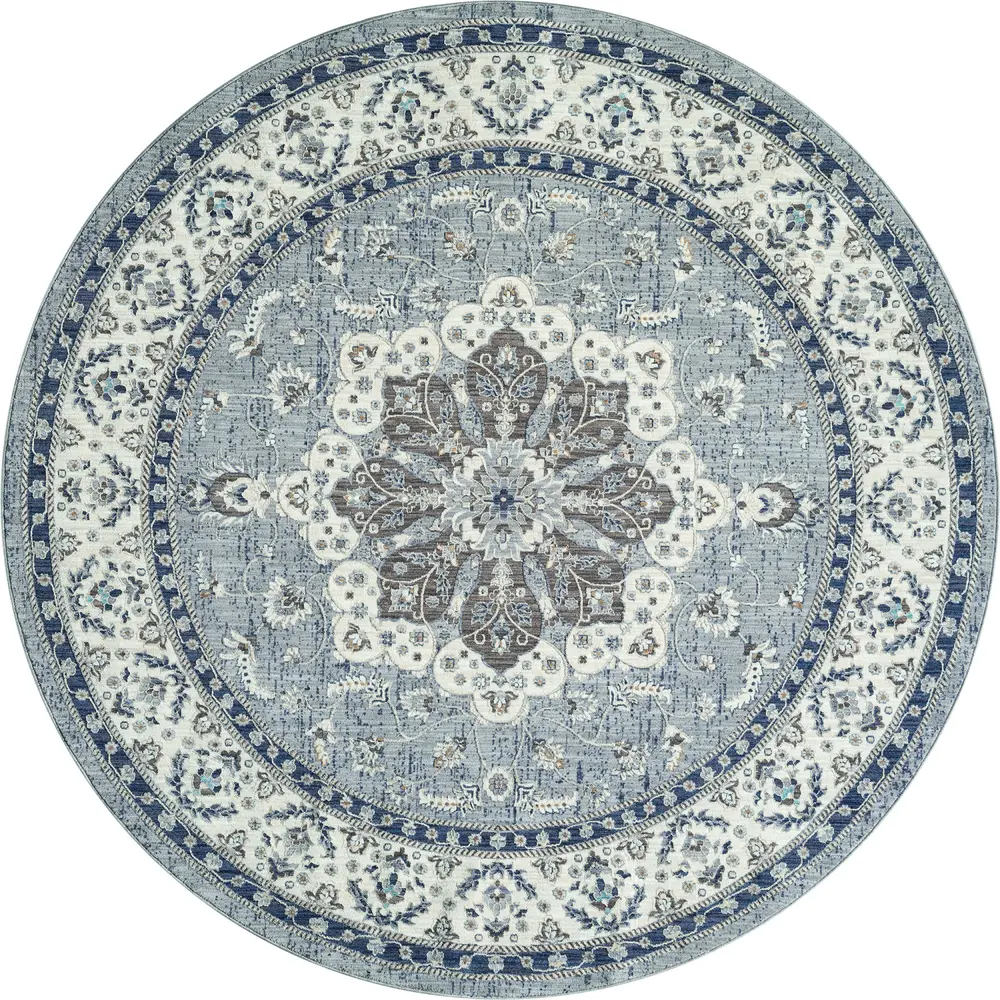 United Weavers Armada Enterprise Blue Round Rug 7'11