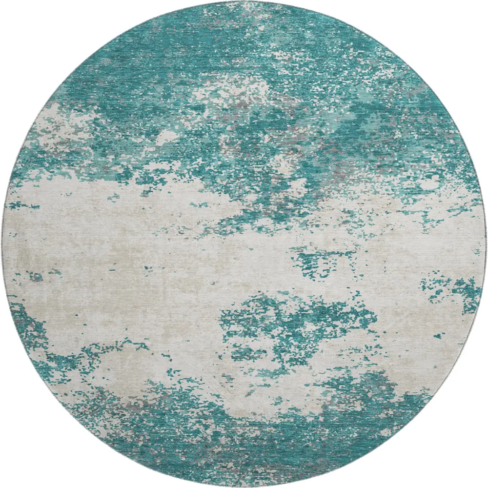 Mayfield AMF1027 Teal 8' x 8' Rug