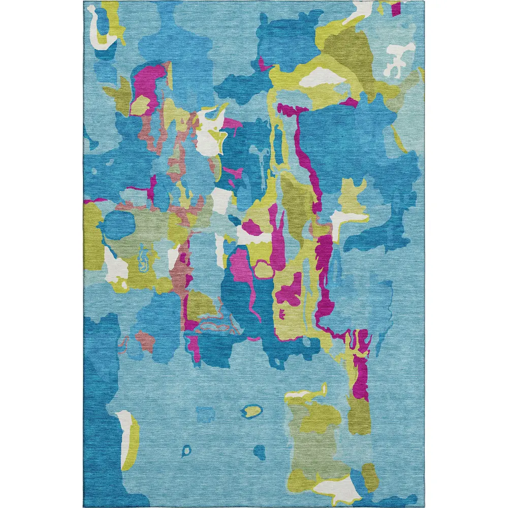 Mayfield AMF1028 Aqua 3' x 5' Rug