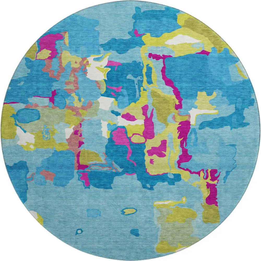 Mayfield AMF1028 Aqua 8' x 8' Rug