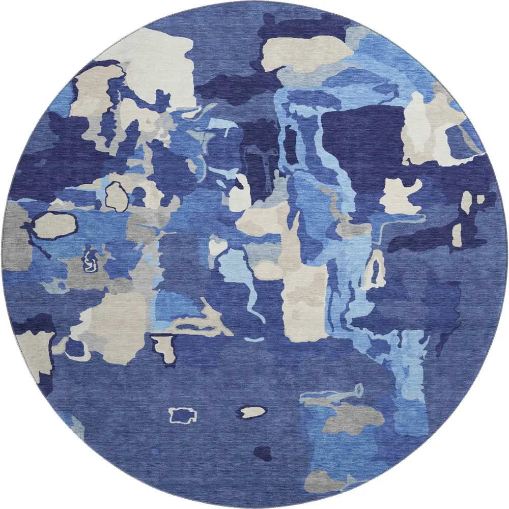 Mayfield AMF1028 Navy 8' x 8' Rug