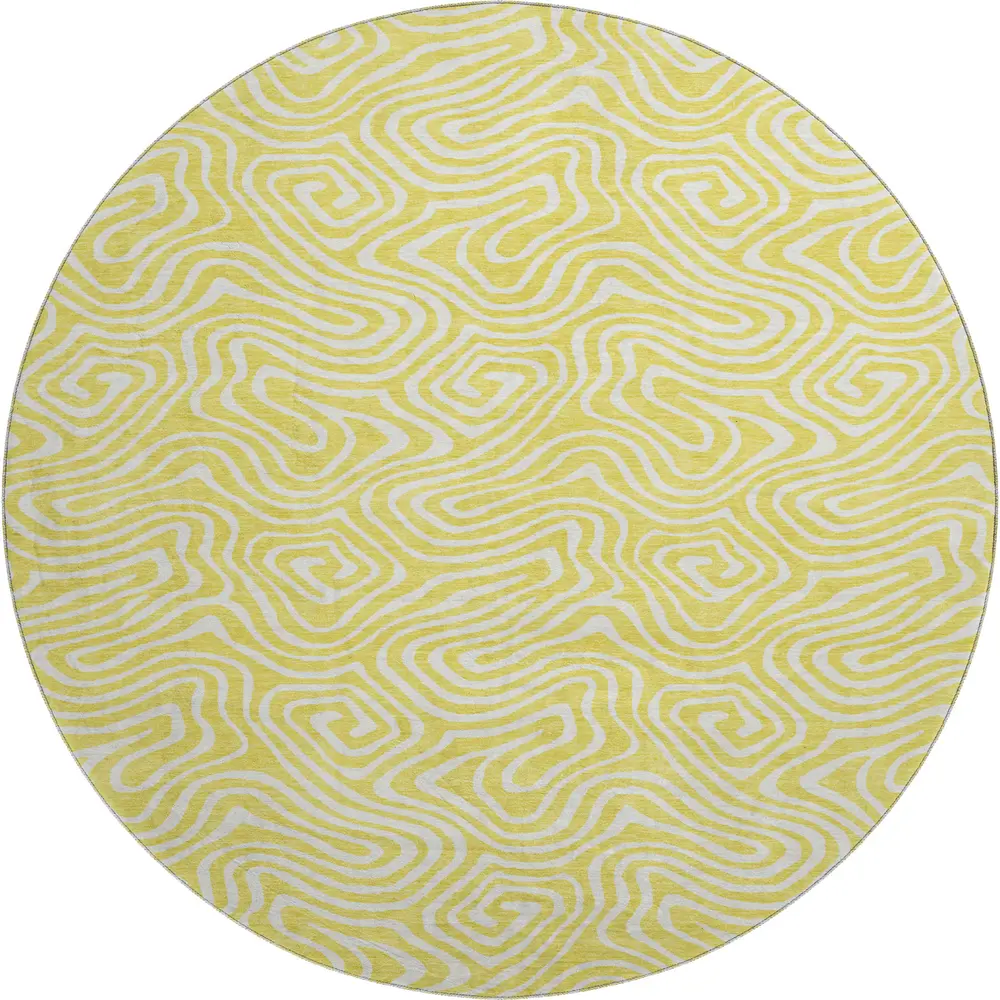 Mayfield AMF1030 Yellow 8' x 8' Rug