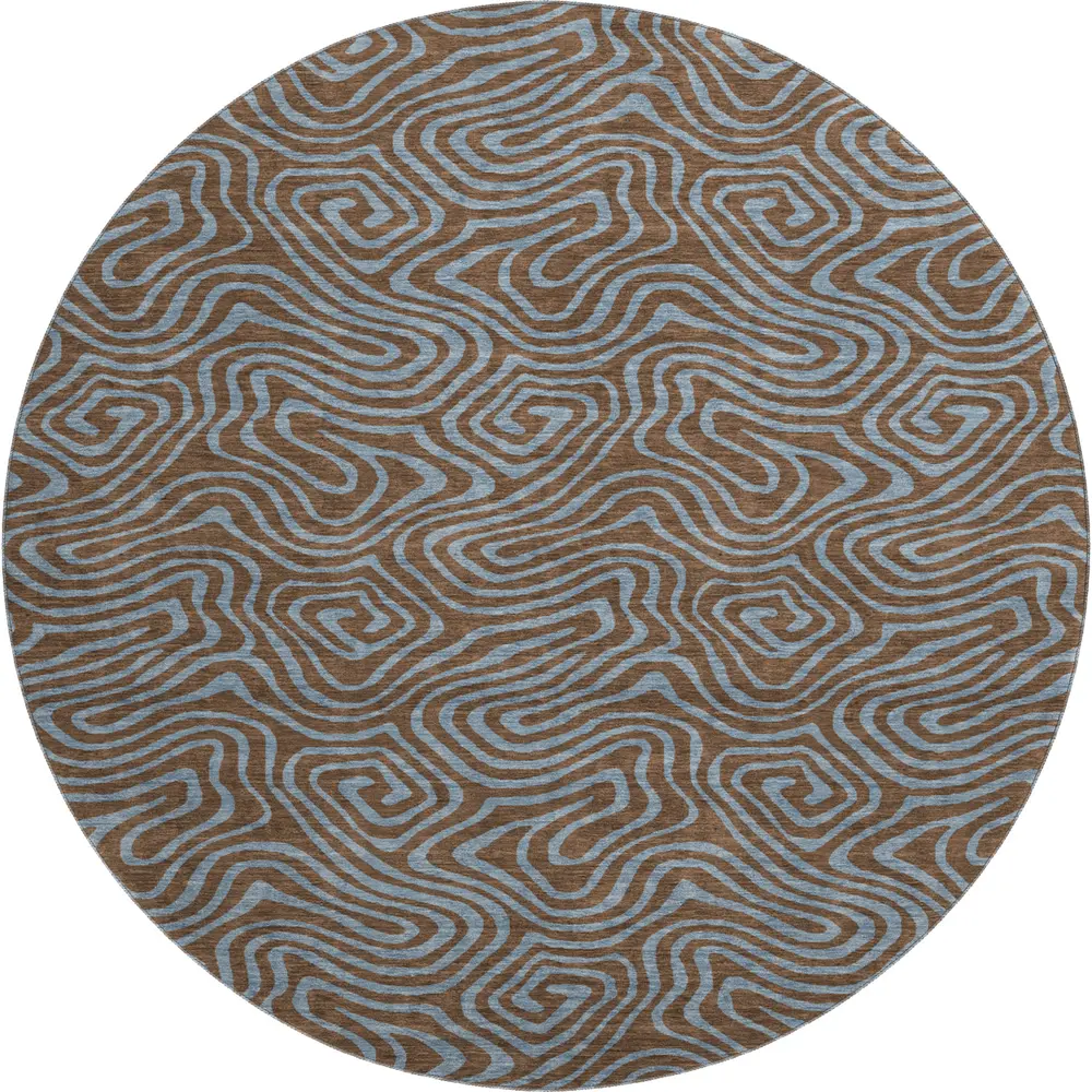 Mayfield AMF1031 Brown 8' x 8' Rug